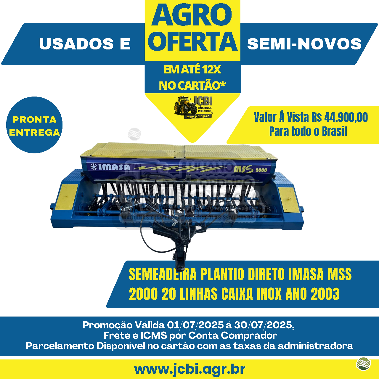 SEMEADEIRA IMASA MPS 2000 JCBi Máquinas e Implementos Agrícolas MARACAJU MATO GROSSO DO SUL MS
